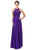 Eureka Fashion - 8111 Illusion Halter Embroidered Bodice A-Line Dress Bridesmaid Dresses XS / Purple