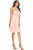 Eureka Fashion - 8222 Embroidered Illusion Halter Knee Length Dress Bridesmaid Dresses