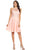Eureka Fashion - 8222 Embroidered Illusion Halter Knee Length Dress Bridesmaid Dresses XS / Dusty Pink