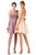 Eureka Fashion - 8433 Lace Jewel Neck Satin A-line Dress Homecoming Dresses