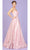 Eureka Fashion - 9001 Floral V Neck A-Line Dress Evening Dresses