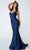 Eureka Fashion 9151 - V-Neck Sleeveless Prom Dress Prom Dresses XS / Navy