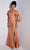 Eureka Fashion 9181 - Off-Shoulder Ruched Bodice Evening Dress Evening Dresses XS / Desert Coral