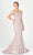 Eureka Fashion - 9306 Off Shoulder Mermaid Gown Prom Dresses XS / Mocha