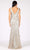 Eureka Fashion - 9706 Floral Glittery Sheath Dress Evening Dresses