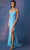 Eureka Fashion 9710 - Fully Sequined V-neck Evening Gown Evening Gown XS / Seamfoam Mint