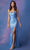 Eureka Fashion 9805 - Sleeveless Ruched Bodice Evening Dress Evening Dresses XS / Starry Blue