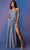 Eureka Fashion 9806 - Glittered Off-shoulder Evening Gown Evening Gown XS / Periblue