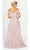 Eureka Fashion - 9808 Off Shoulder A-Line Gown with Slit Prom Dresses