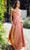 Eureka Fashion 9916 - Seamed Sleeveless Cowl Neck Long Gown Prom Dresses