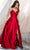 Eureka Fashion 9925 - Pleated Sleeveless Evening Gown Evening Gown XS / Burgundy