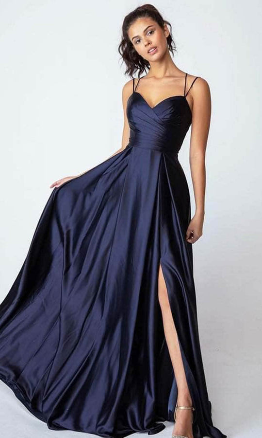 Eureka Fashion 9925 - Pleated Sleeveless Evening Gown