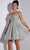 Eureka Fashion 9926 - Sleeveless Beaded Cocktail Dress Cocktail Dresses XS / Silver