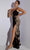Eureka Fashion 9996 - Sleeveless Gold Applique Evening Dress Evening Dresses XS / Black/Gold