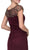 Eureka Fashion - Beaded Illusion Bateau Sheath Dress R216SC - 1 pc Red In Size XS and S Available CCSALE
