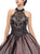 Eureka Fashion - Beaded Illusion High Halter Evening Gown Special Occasion Dress