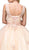 Eureka Fashion - Bejeweled Lace Illusion Bateau Evening Gown Special Occasion Dress