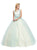 Eureka Fashion - Bejeweled Lace Illusion Bateau Evening Gown Special Occasion Dress XS / Mint/Champ
