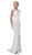 Eureka Fashion Bridal - Lace Illusion Bateau Satin Wedding Dress Wedding Dresses XS / White