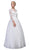 Eureka Fashion Bridal - Lace Long Sleeve Wedding Evening Gown Special Occasion Dress XS / White