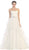 Eureka Fashion Bridal - Strapless Corset Style Back Wedding Gown Special Occasion Dress XS / Off White