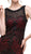 Eureka Fashion - Lattice Motif Illusion Bateau Soutache Evening Gown Special Occasion Dress
