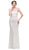 Eureka Fashion - Strapless Corset Bodice Lace Sheath Evening Gown Special Occasion Dress XS / Ivory