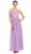 Eureka Fashion - Strapless Sequined Lace Bodice A-Line Gown Special Occasion Dress XS / Lilac