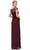 Eureka Fashion - Teardrop Beaded Illusion Bateau Sheath Evening Gown Special Occasion Dress