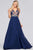 Faviana - 10000 Plunging Floral Embroidered Chiffon Gown Prom Dresses