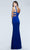 Faviana - 7541 V-neck evening dress with side cut-outs Prom Dresses