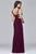Faviana - 7541 V-neck evening dress with side cut-outs Prom Dresses