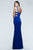 Faviana - 7541 V-Neck Evening Dress With Side Cutouts CCSALE