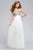 Faviana 7710 Surplice Sweetheart Chiffon Gown - 1 pc Ivory in Size 6 Available CCSALE 6 / Ivory