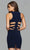 Faviana - 7853 Short Scoop Neck Cocktail Dress with Side Cut Outs Special Occasion Dress