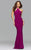 Faviana 7894 High Halter Jersey Cutout Sheath Gown - 1 pc Wild Orchid in Size 6 Available CCSALE 6 / Wild Orchid