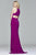 Faviana - 7976 Halter Neck Jersey Trumpet Dress - 1 Pc Wine in Size 4 Available CCSALE
