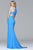 Faviana - 7976 Long  jersey halter dress with open back Special Occasion Dress