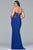 Faviana 9412 Long Jersey Evening Dress With Sequin Bodice -1 pc Berry in Size 14W Available CCSALE 14W / Berry