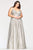 Faviana - 9493 Shiny and Glittered A-line Dress Prom Dresses 12W / Silver/Gold