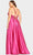 Faviana 9524 - V-Neck Beaded A-Line Evening Gown Evening Dresses
