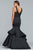 Faviana - Beaded V-neck Jersey Tiered Mermaid Dress S10242 CCSALE