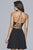 Faviana Floral Embroidered Sheer Plunging Neck Cocktail Dress 10150 - 1 pc Buttercream In Size 8 Available CCSALE 8 / Buttercream