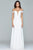 Faviana - Off Shoulder Sweetheart A-Line Gown 8088 - 2 pcs Ivory In Size 12 Available CCSALE 12 / Ivory