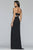 Faviana - Plunging Halter Bandeau Evening Dress S10236 - 1 pc Black/Ivory In Size 8 Available CCSALE 8 / Black/Ivory