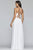 Faviana - Plunging V Neckline Halter Lace Up Back Gown 10201 - 1 pc Ivory/Gold in Size 0 and 1 pc Buttercream In Size 2 Available CCSALE