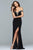 Faviana - S10001 Off-Shoulder Jersey Sheath Gown Evening Dresses
