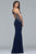 Faviana - s10002 Beaded Deep V-neck Sheath Dress Special Occasion Dress