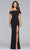 Faviana - s10015 Trendy Off-Shoulder Jersey Evening Gown Evening Dresses 0 / Black
