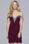 Faviana - S10152 Metallic Appliqued Jersey Sheath Dress Cocktail Dresses